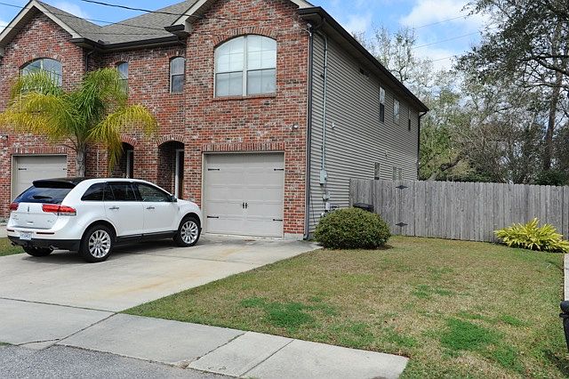 Large front side yard