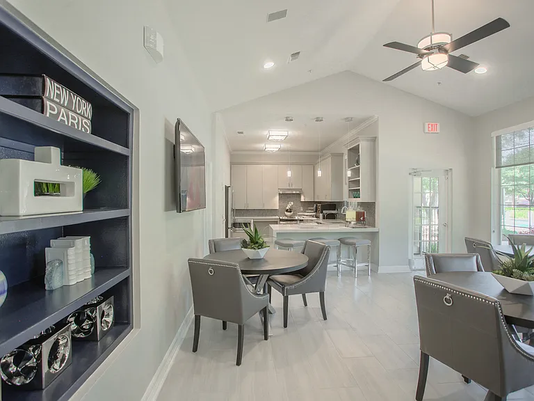 Grab your morning coffee in the Resident Clubhouse Kitchen