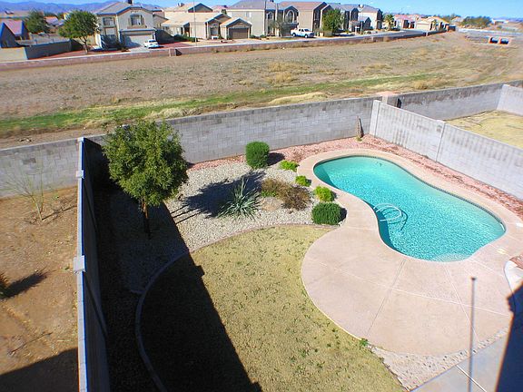 Backyard with pool - backs to wide wash