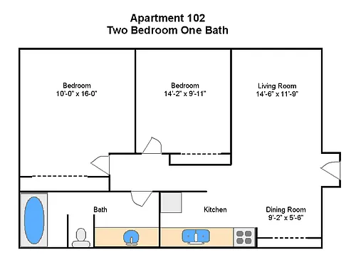 Floor plan 102