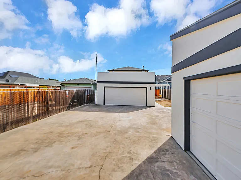 Driveway for parkings.