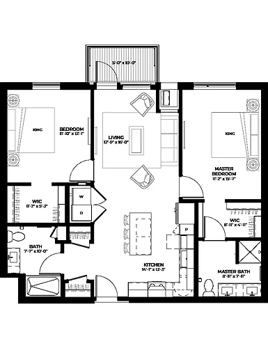 Floor plan Pine (B1a)