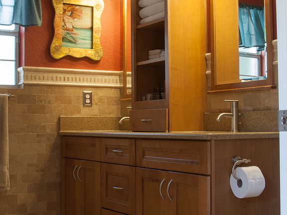 Master bath double vanity