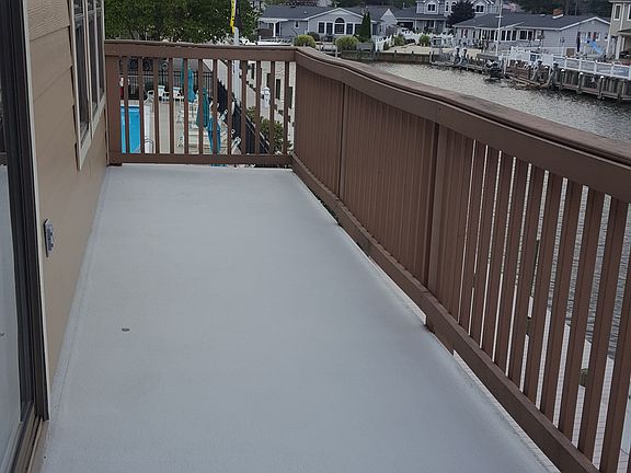 8 x 15 deck overlooking canal