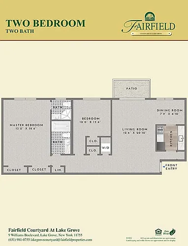 Floor plan Two Bedroom