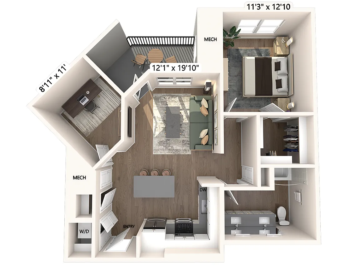Floor plan A21-D