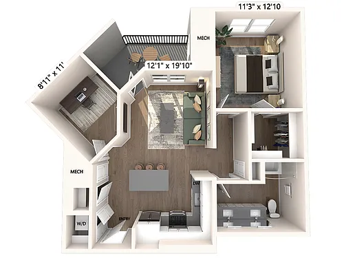 Floor plan A21-D