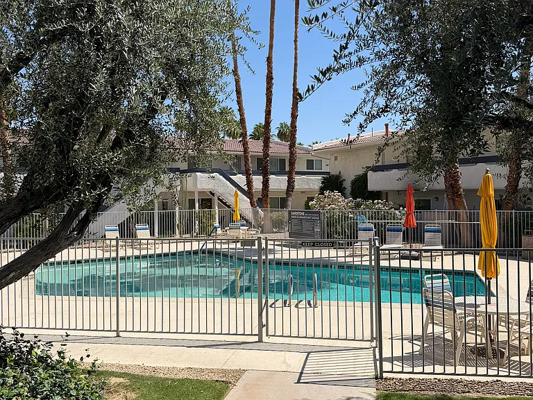 Less than 100 steps to the pool!