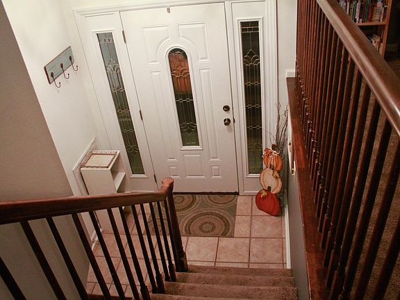 Stairs leading to top level