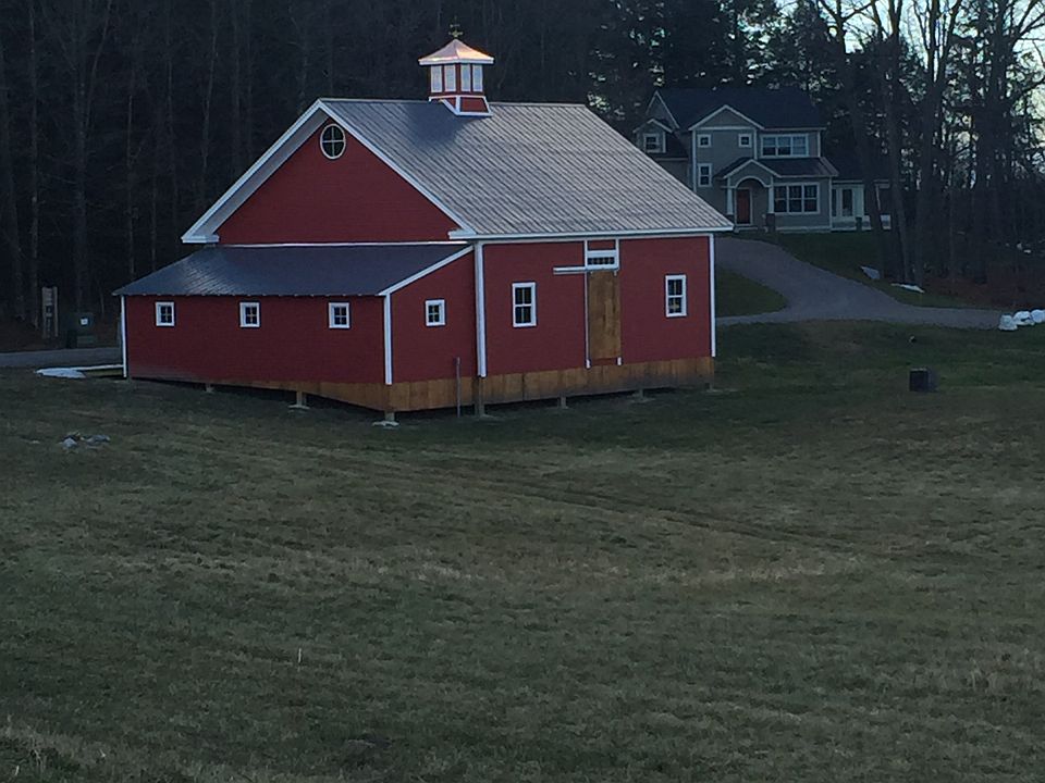 Barn and house