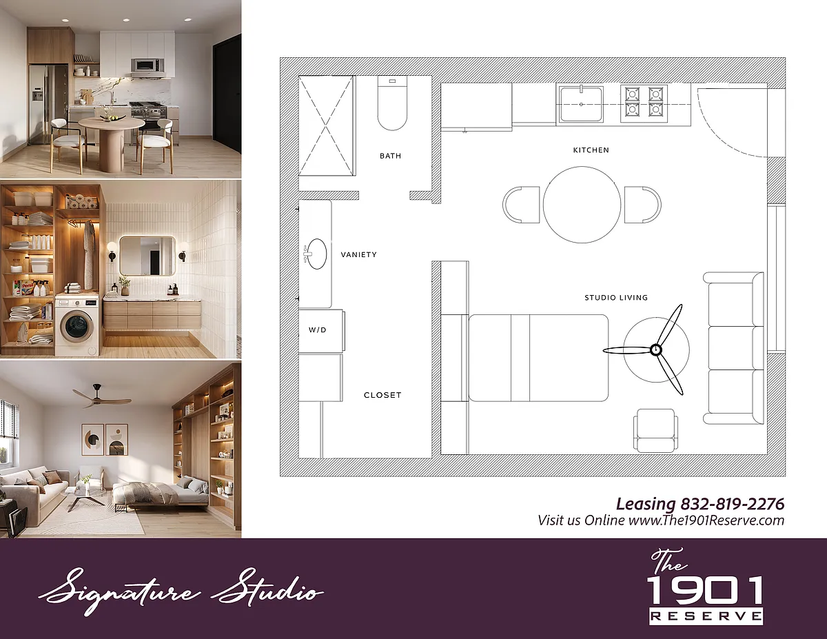 Floor plan Signature Studio