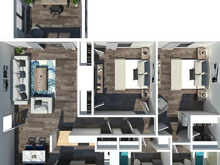 2B2BA Birch 1240 Sq Ft 2B2BA Birch 1240 Sq Ft