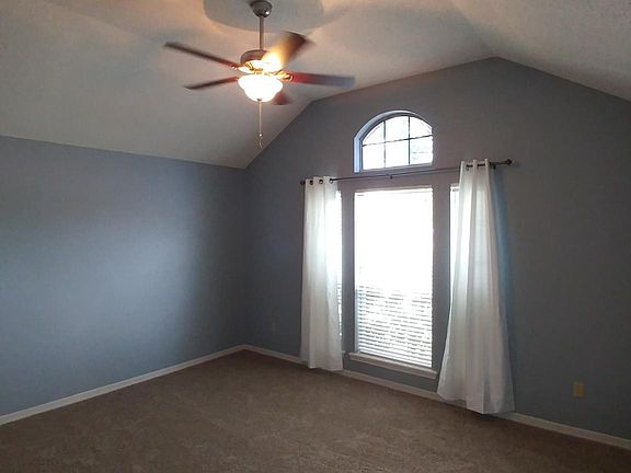 vaulted master bedroom