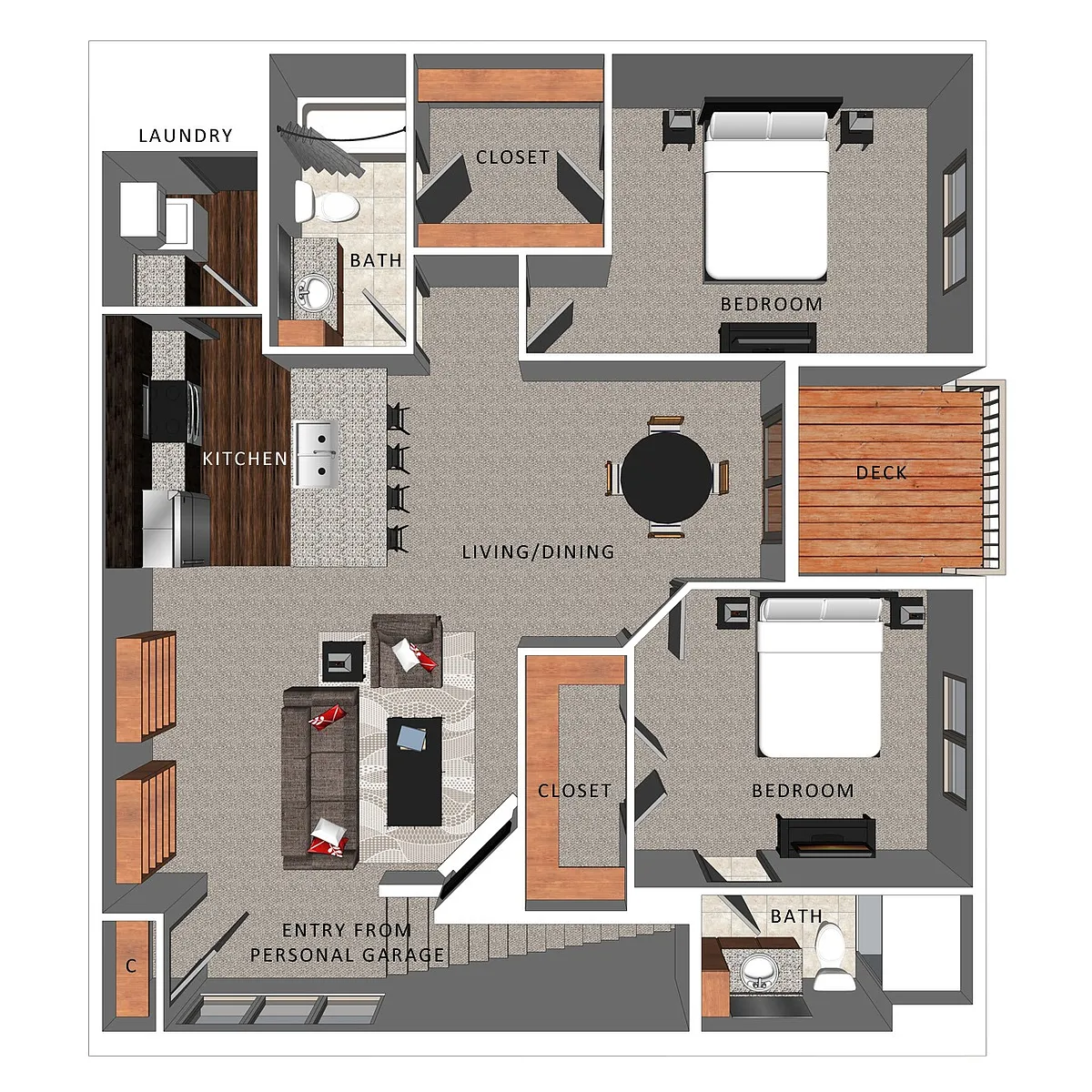 Floor plan Tillery Villa
