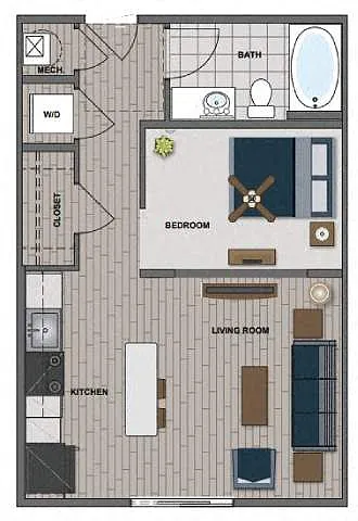 Floor plan Benz - Studio