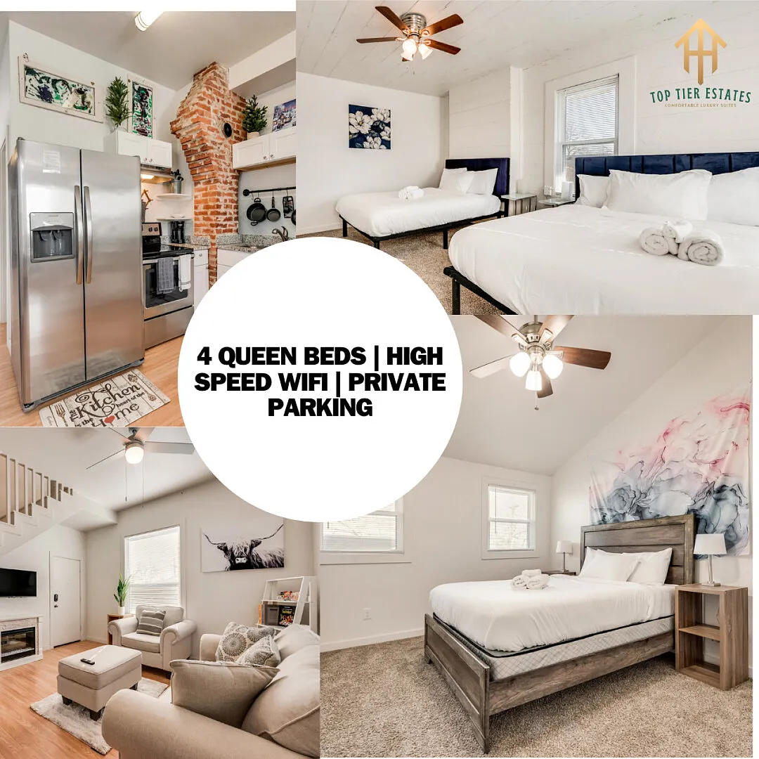 4 Queen Beds | High Speed Wifi | Private Parking — Photo 1