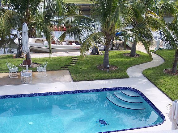 Pool/davit/dock area