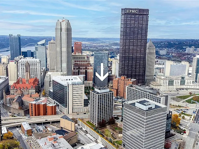 Apartment location, across from Duquesne campus, PPG Arena, short walk to Steel Plaza T station, minutes away from UPMC Mercy and Downtown.