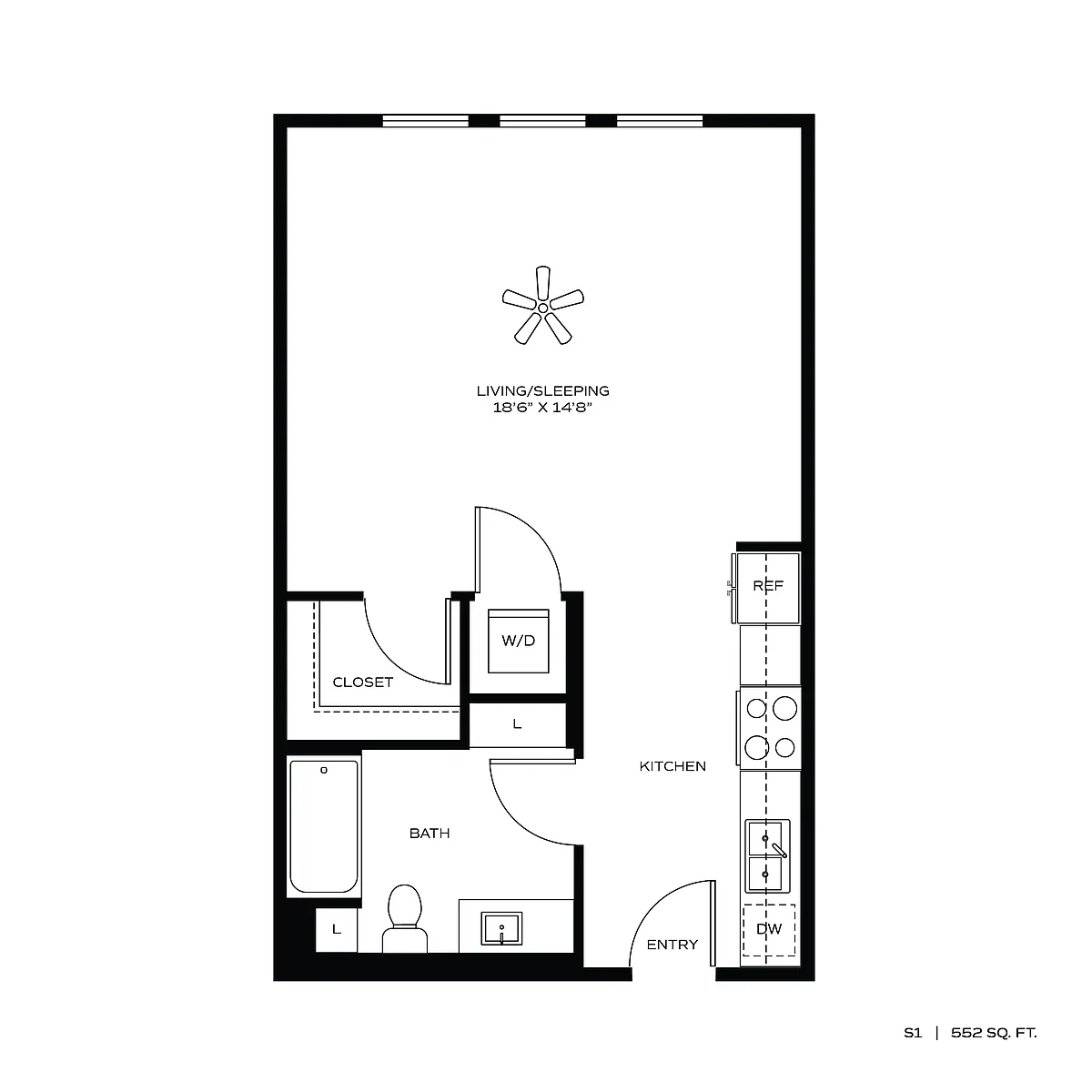 Floor plan STUDIO S1