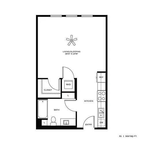 Floor plan STUDIO S1