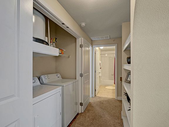 Tuscany at Faudree in Unit Washer and Dryer with Built in Storage