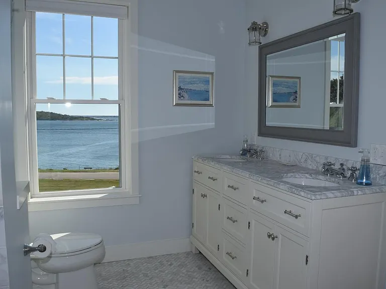 Master bath with views.