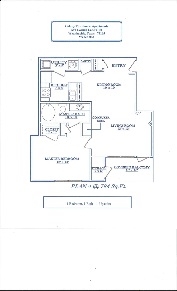 Floor plan Plan 4 - Downstairs Entry