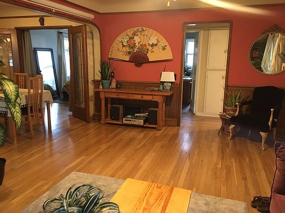 View from living room (front door out of view to the right)- main house.
