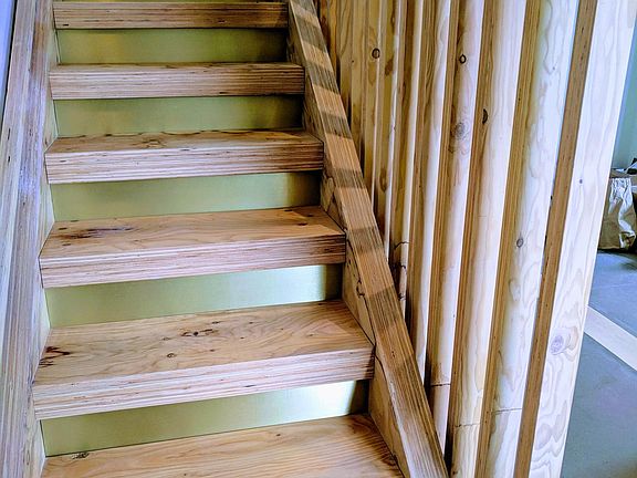 The stairs are like a work of art