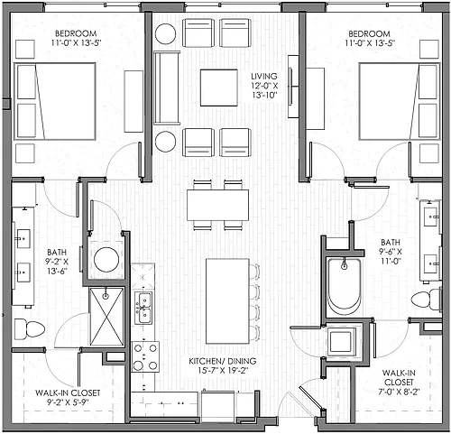 Floor plan Manitou Falls