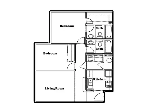 Floor plan 2x2I