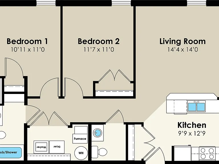 2309 Knapp 2bd Flat - Large 2309 Knapp 2bd Flat - Large