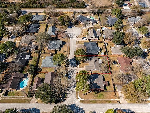 The home is situated on a quiet cul-de-sac street