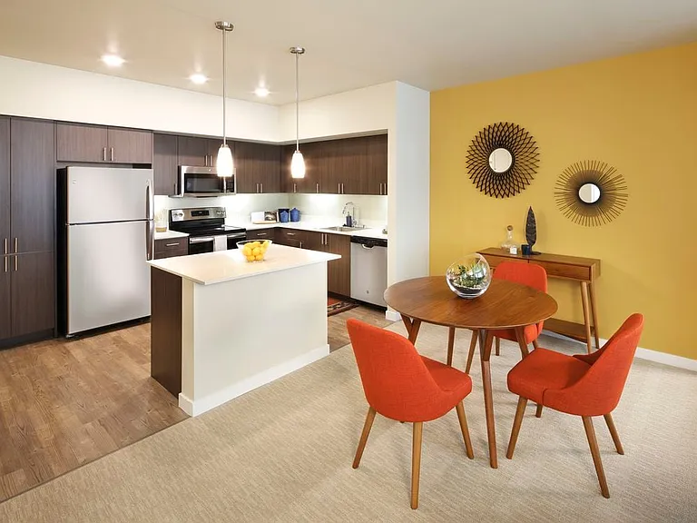 Kitchen and dining area