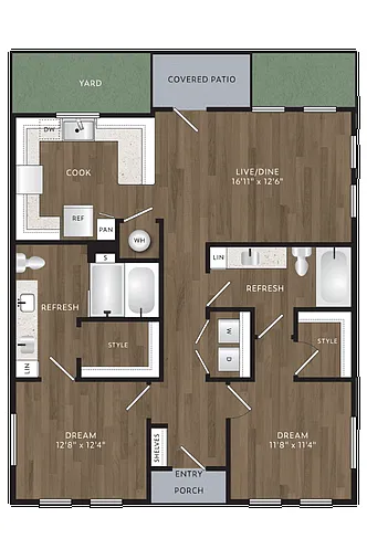 Floor plan B1H