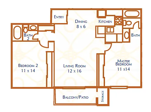 Floor plan 2X2