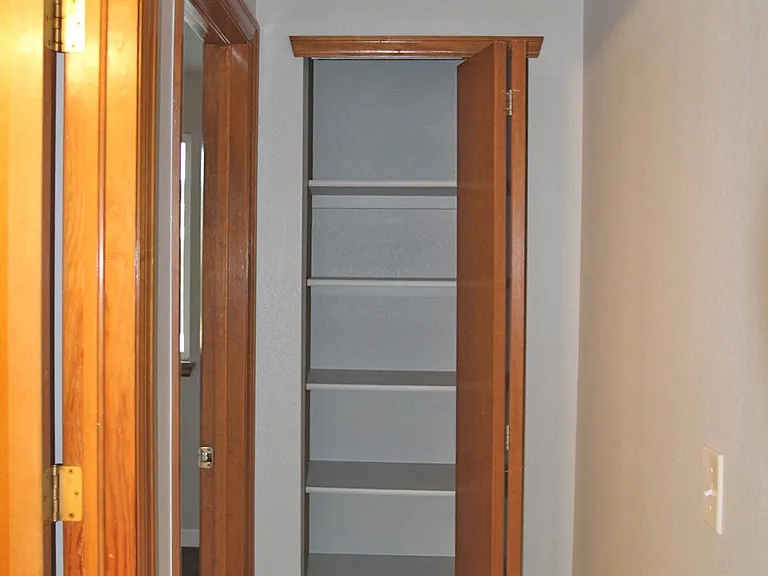 Linen closet near secondary bedrooms
