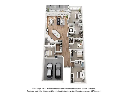Floor plan 4 Bedroom 3 Bathroom W/Den