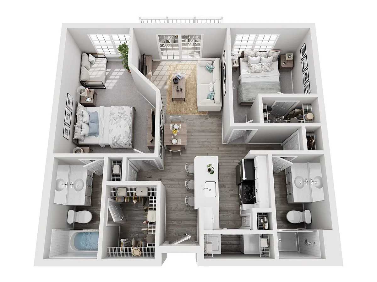 Floor plan The Hawthorne - Renovated