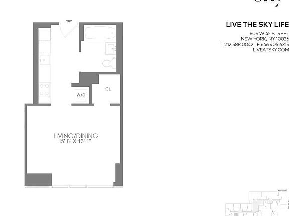 2nd image of 605 W 42nd St APT 45R