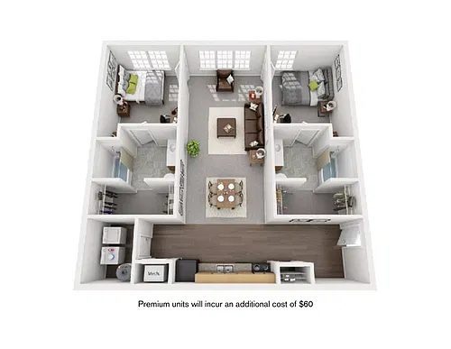 Floor plan 2x2 Premium