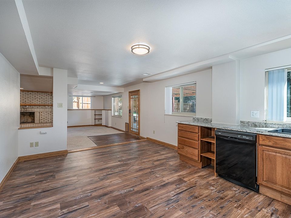 South end of kitchen looking into living room.
