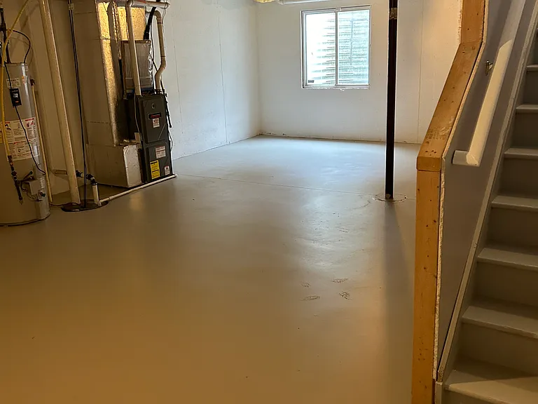 Basement with plenty of clean space for storage