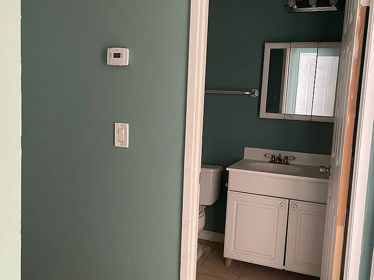 Hallway bathroom
