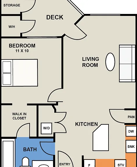 The Daybreak West 1 Bedroom/1 Bath The Daybreak West 1 Bedroom/1 Bath