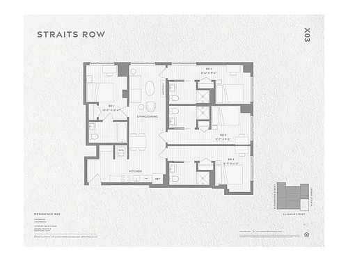 Floor plan Private Bedspace in a D2 with Roommates