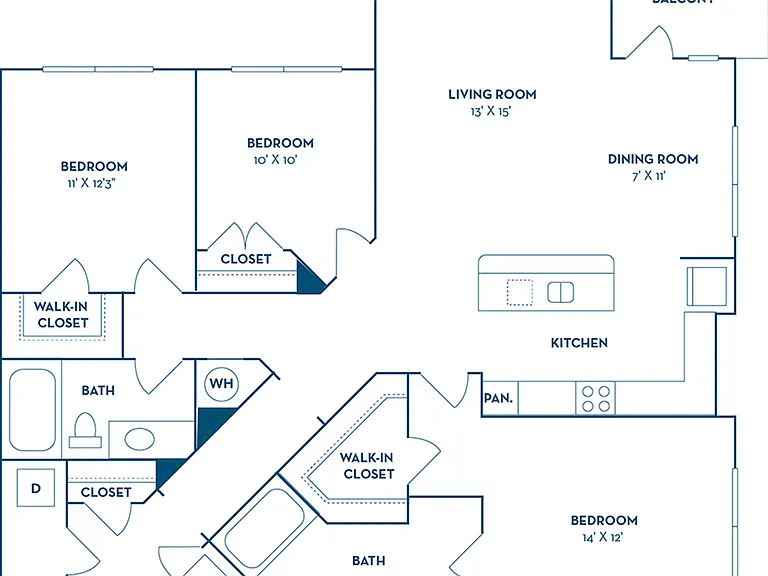 3 Bedroom | 2 Bath | 1429 SF | Renovated 3 Bedroom | 2 Bath | 1429 SF | Renovated