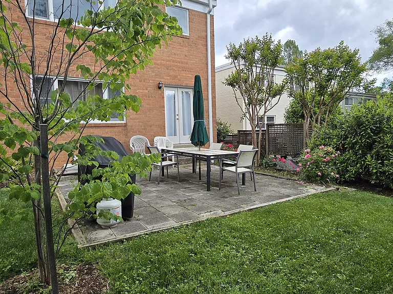 Back yard / stone patio