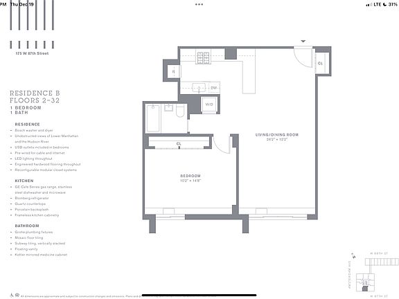 2nd image of 561 Amsterdam Ave Unit 19B