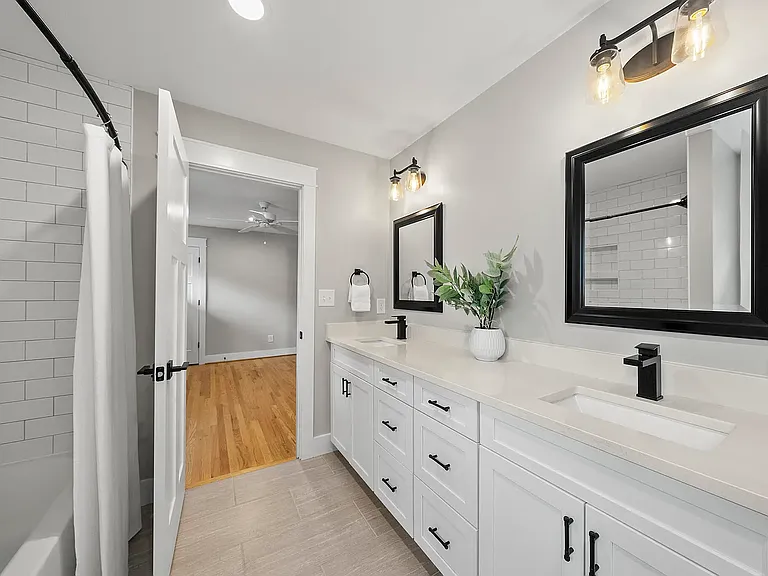 2nd full bath with dual vanity